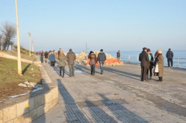 Lucrările se mişcă mai încet la promenada Cazinoului